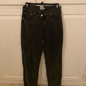 Holly Asymmetric Straight Leg Jean